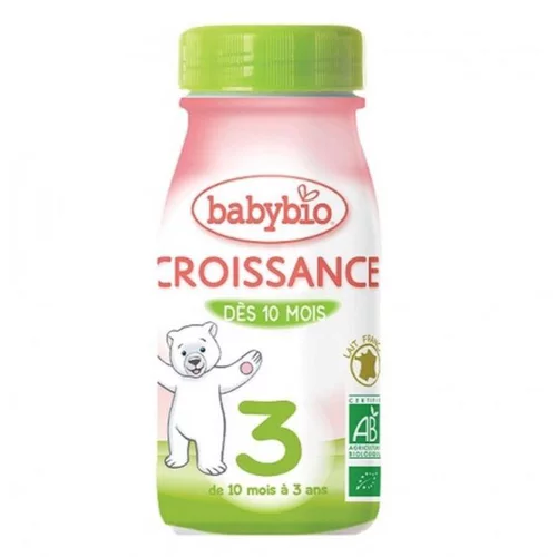 BABYBIO Croissance Liquide bio dès 10 mois - 25 cl