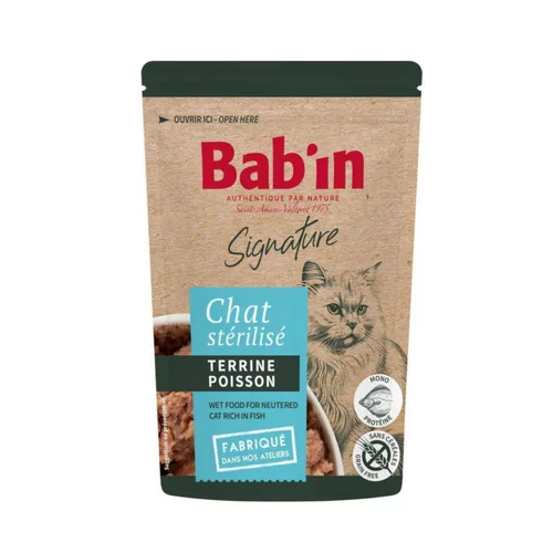 Pâtée pour chat au poisson terrine Bab'in Signature - 80 g