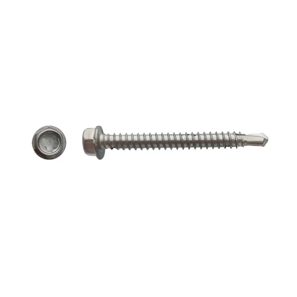 100 Vis Autoperceuses Tête Hexagonale 6.3 × 50.8 mm – DIN 7504 K, Inox A2, D-Work
