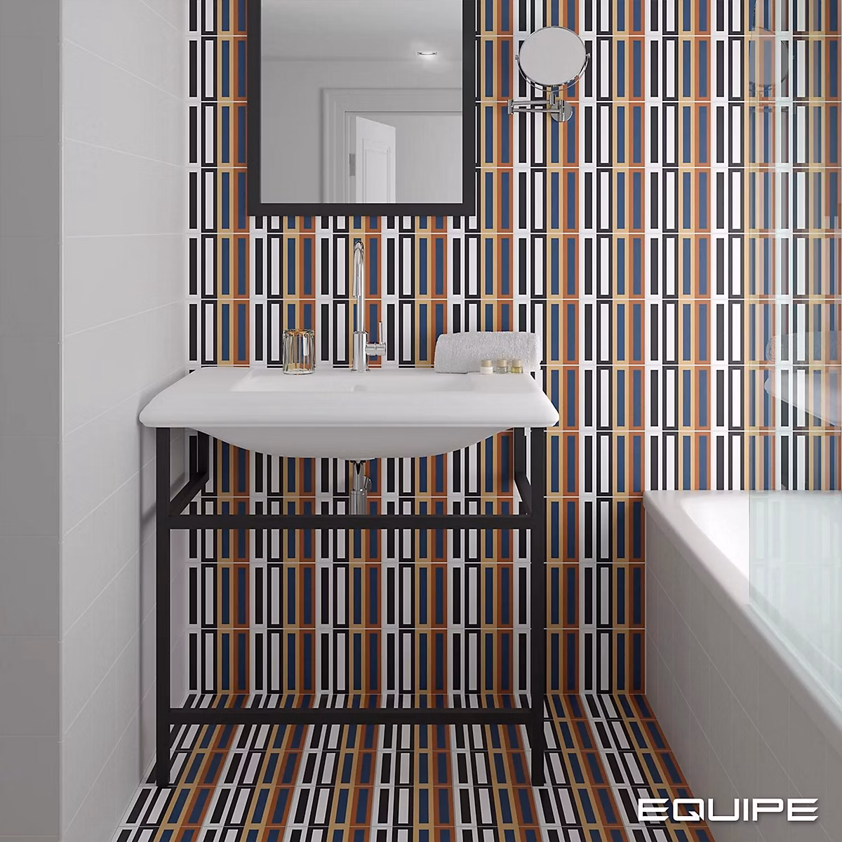 Carrelage Imitation Carreaux de Ciment BAUHOME 20x20 Domino Warm – Les Carreaux de Jean