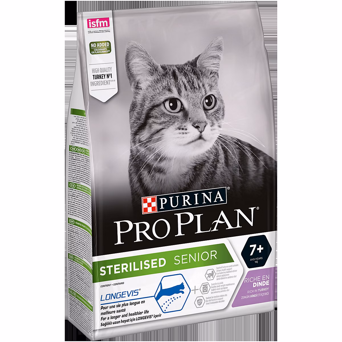 Croquettes pour chat Pro Plan Sterilised Senior Longevis riche en dinde 3kg – Réf. IHTISMSXZ4269319799