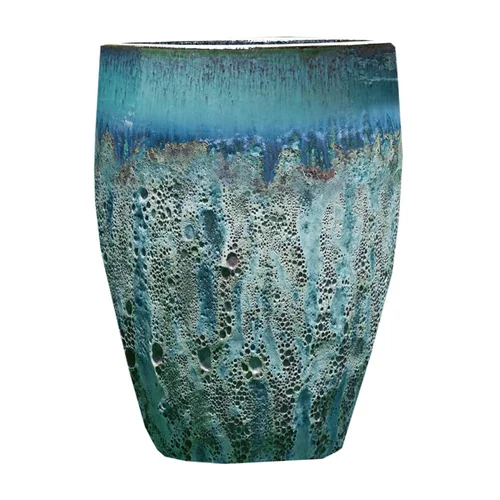 Jarre en grès émaillé vert amande Decolines Leon - Ø 59 x H 68 cm