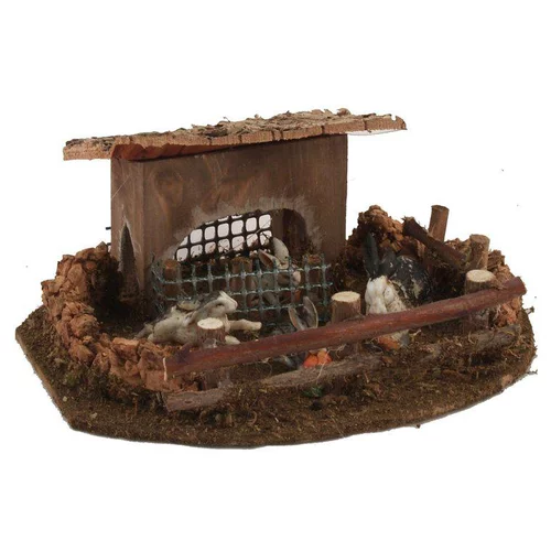 Enclos pour animaux de basse-cour 16x12x7 cm