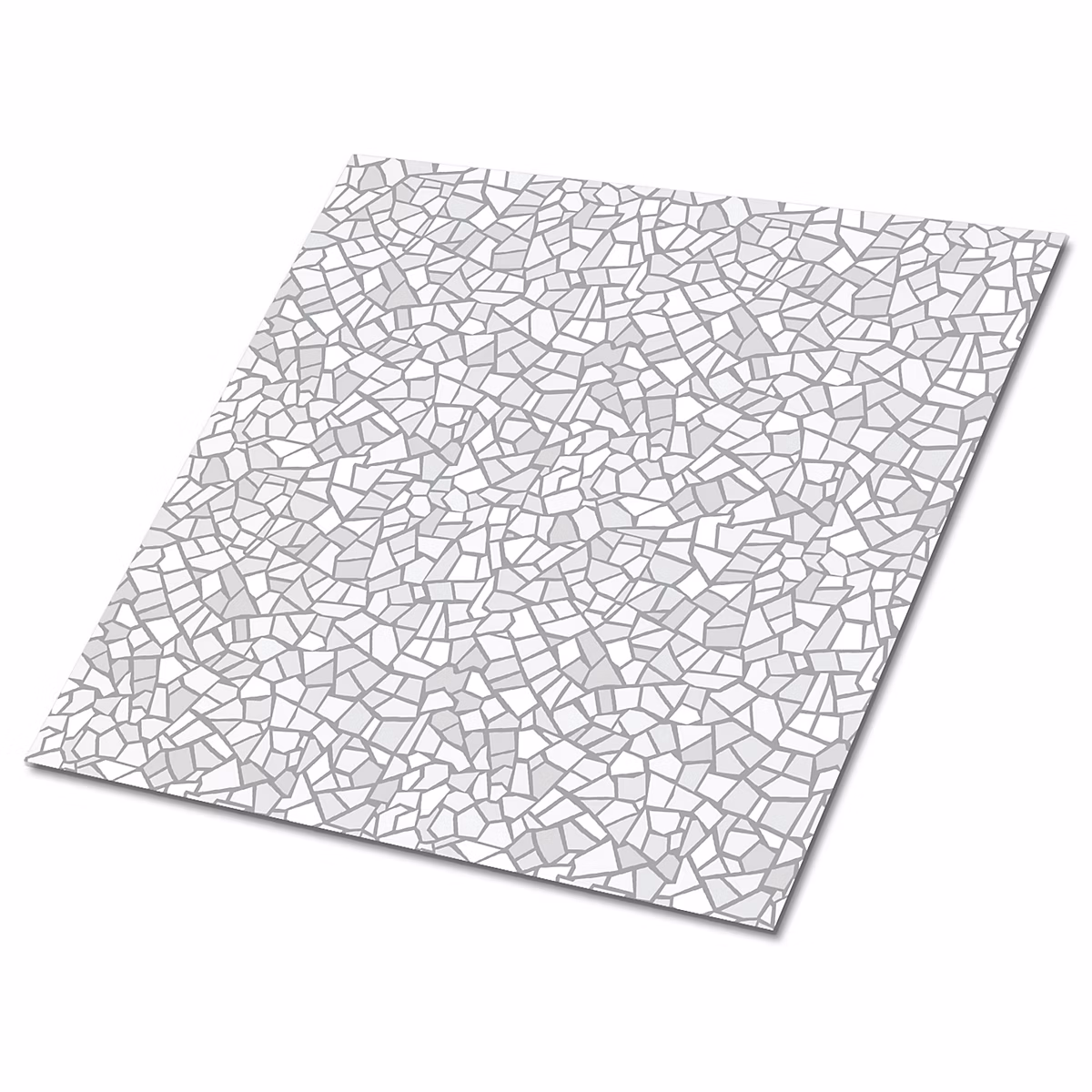 Carreaux vinyle Tulup 30 × 30 cm Mosaïque grise 9 pcs
