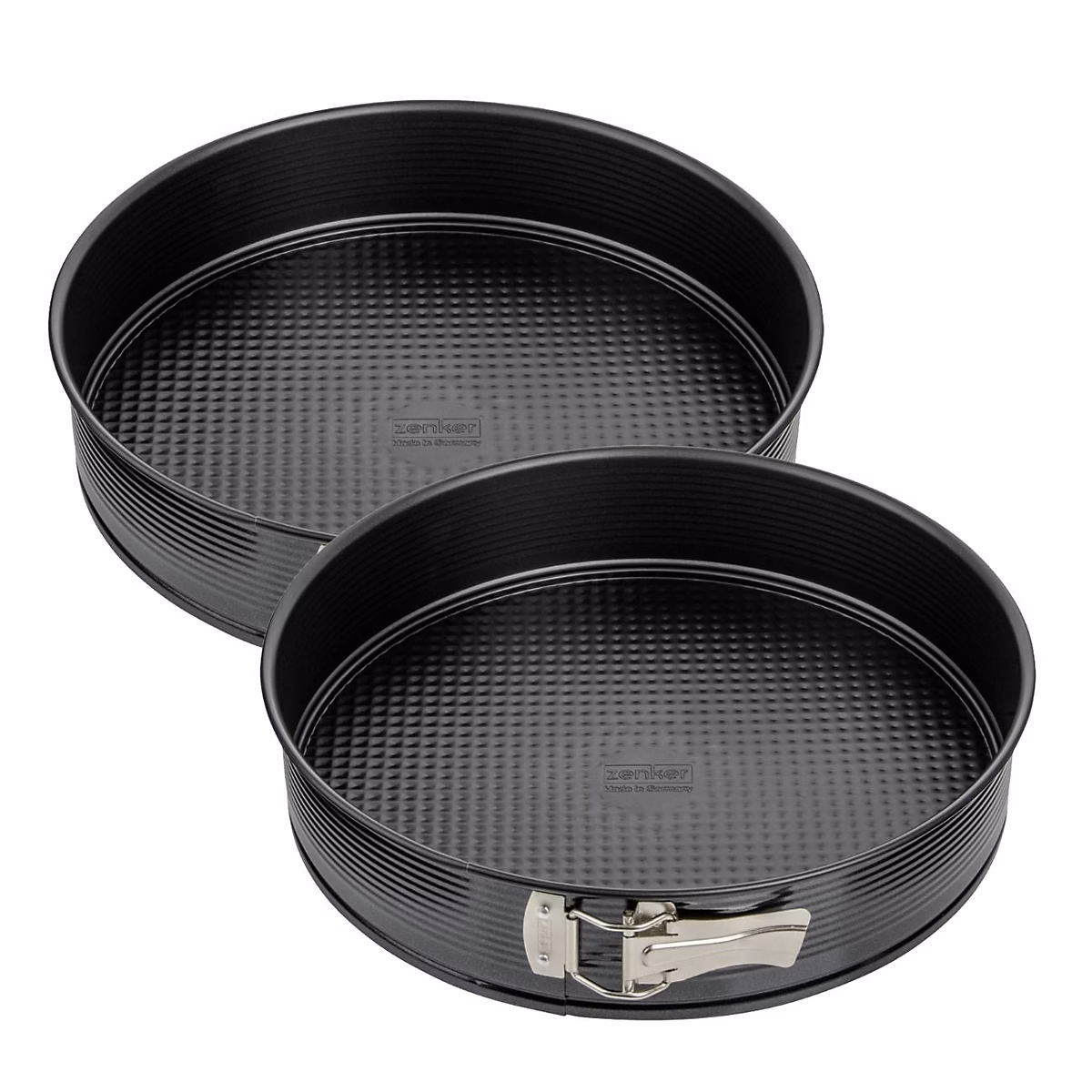 Pâtisserie – Ensemble de 2 Moules à manqué à charnière 30 cm Zenker Black Metallic
