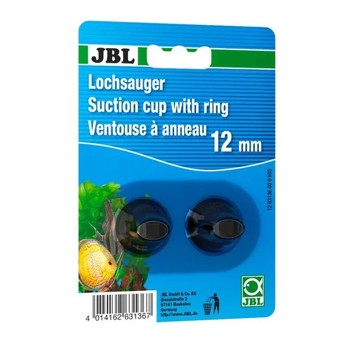 Ventouses de fixation pour un thermomètre d'aquarium ou de terrarium en caoutchouc coloris noir JBL – x 2