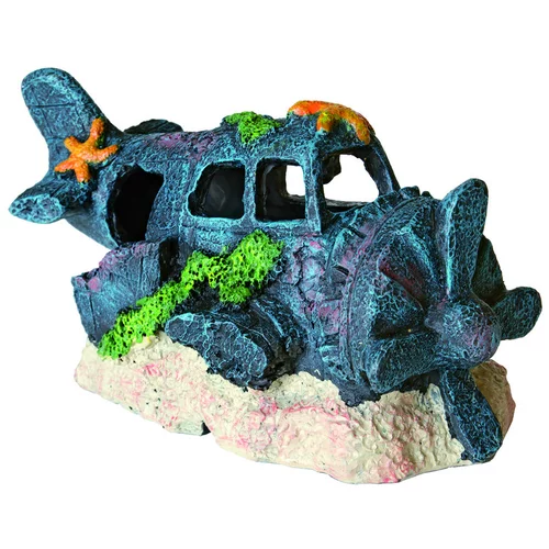 Déco Led Avion L Résine 18x9x10 cm