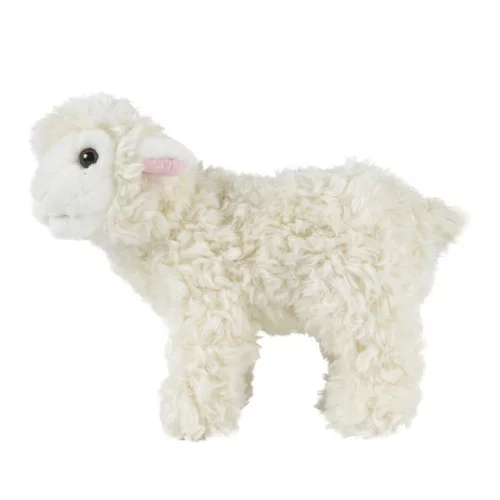 Petit agneau debout peluche 20 cm pour tout âge