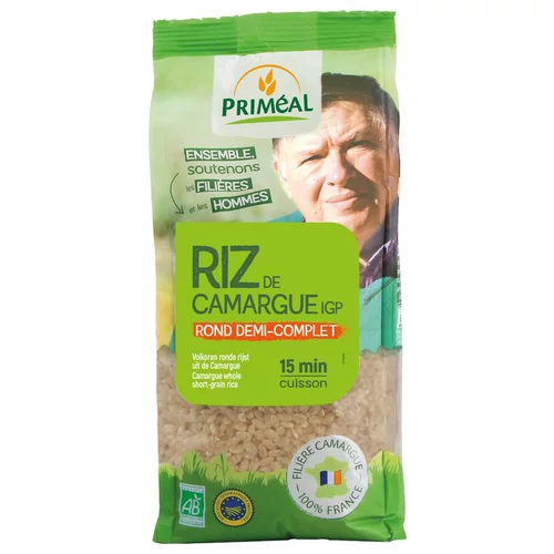 Riz rond demi complet bio de Camargue en sachet de 500 g