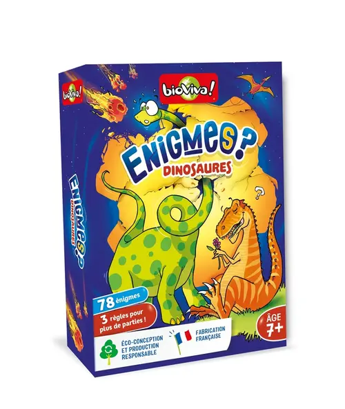 Jeu de cartes Bioviva Énigmes Dinosaures