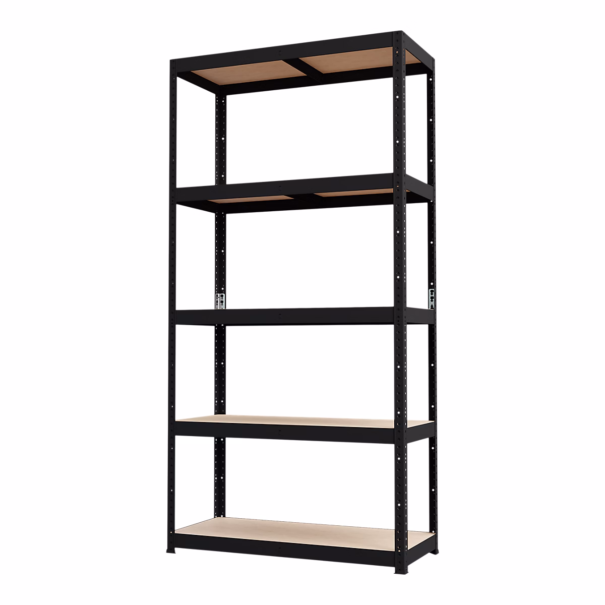 Étagère de garage en acier thermo – laqué noir H.179 x L.90 x P.40 cm GoodHome Ryle
