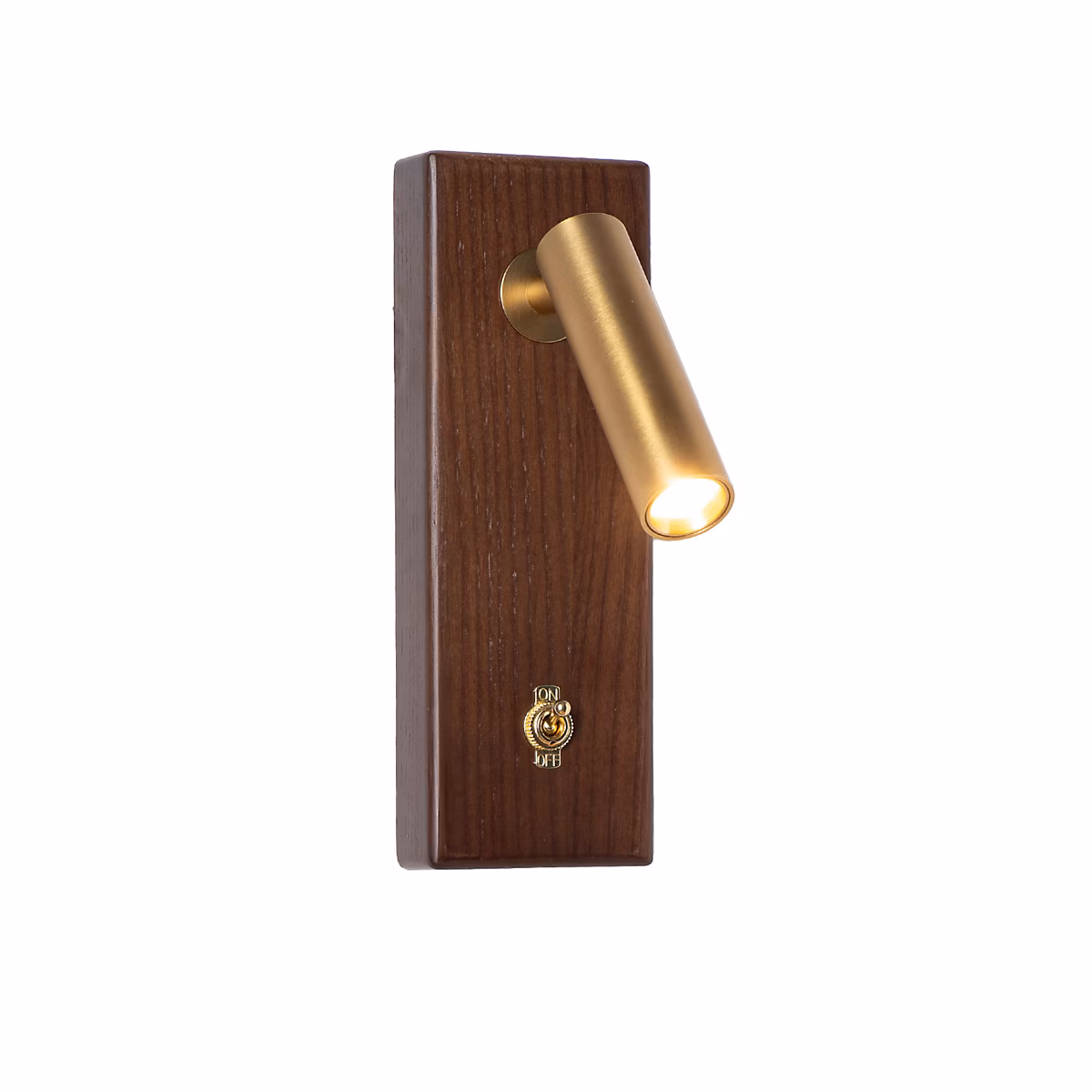 Applique murale LED 3W 2800K dorée base bois rectangulaire Opéra – Réf. DHSWDKVUP0562698718