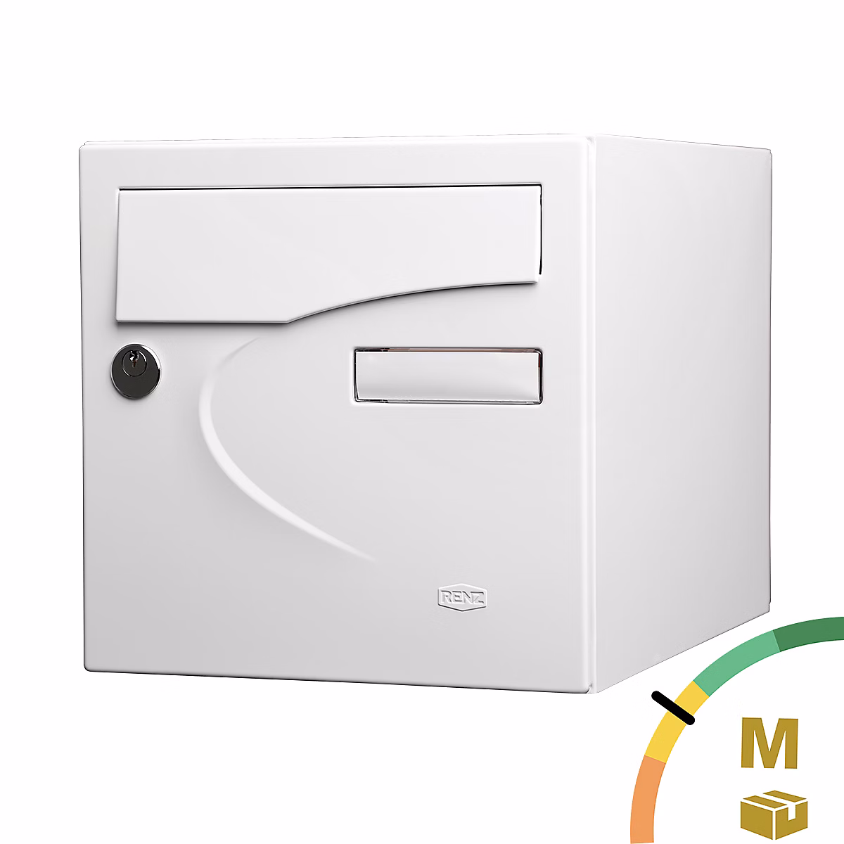 Boîte aux lettres, boîte à colis et accessoires – Boite aux lettres Préférence 1 porte blanc mat 9016M