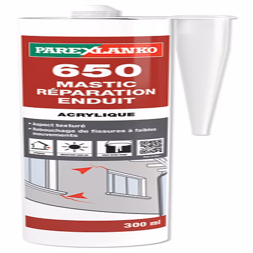 Mastic, cartouche joint et silicone – Mastic 650 réparation enduit cartouche de 300 ml sable PAREXLANKO
