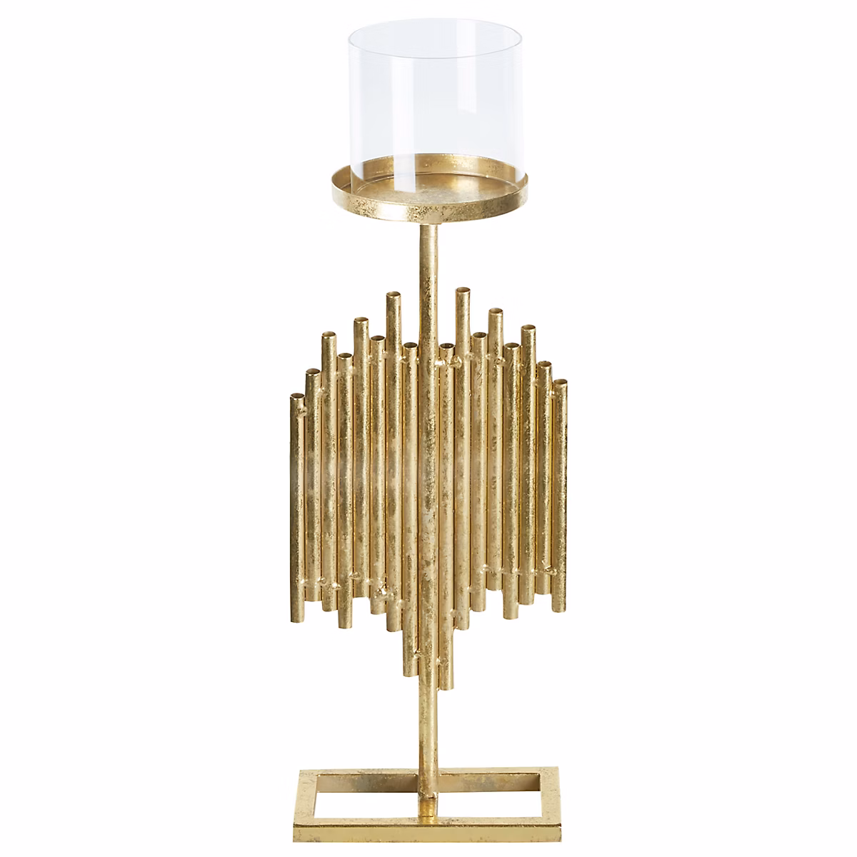 Objet décoratif – Bougeoir en métal doré 53 cm NIAS