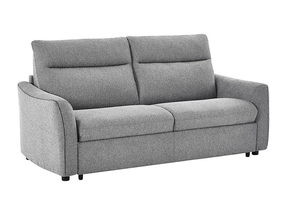 Canapé convertible express 3 places en tissu gris – Couchage 140 cm SOVANIA