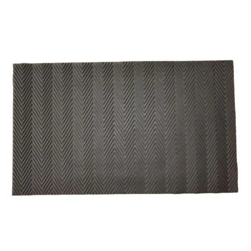 Tapis grattoir en caoutchouc réversible coloris noir pour extérieur E/C Sweetsol - 45 x 75 cm