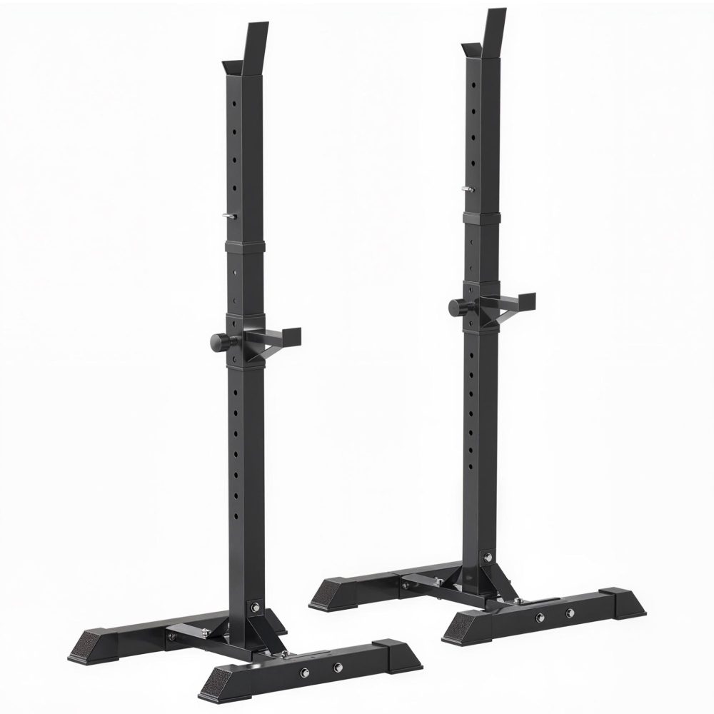 HOMCOM Support de musculation repose haltères charge max. 150 kg noir – Matériel de jardin