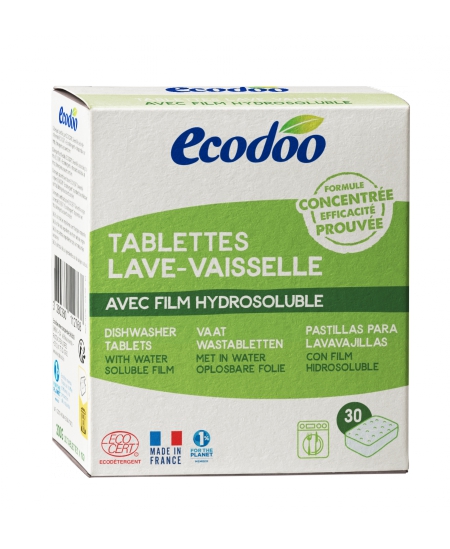 30 tablettes Lave Vaisselle avec film hydrosoluble 300g