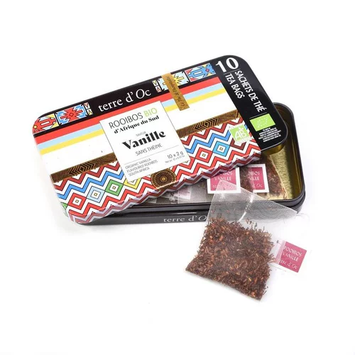 Thé nomade Rooibos vanille bio Terre d’Oc – 10 x 2 g