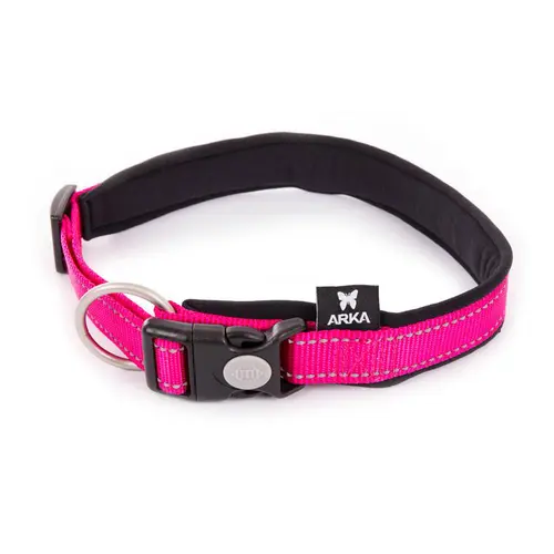 Collier Neo+ rose pour chien 2,5x55/60 cm