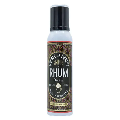 Mousse de liqueur de rhum ambré Smoos - 120 ml