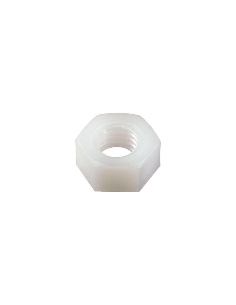 Ecrou nylon naturel Hexagonal HU M16 – 1 pièce