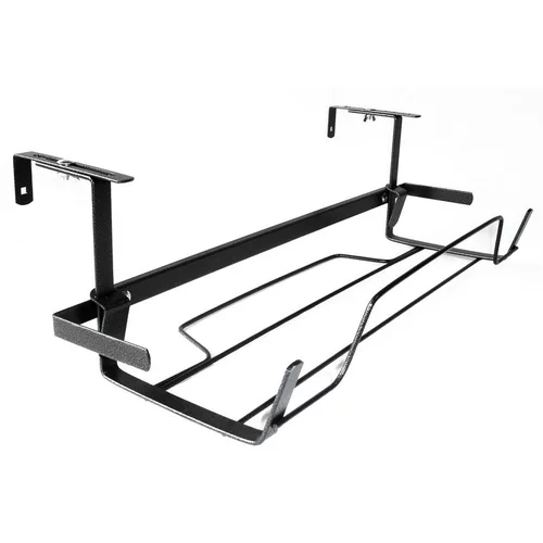Support de jardinière extensible en métal gris martelé 65 à 84 cm