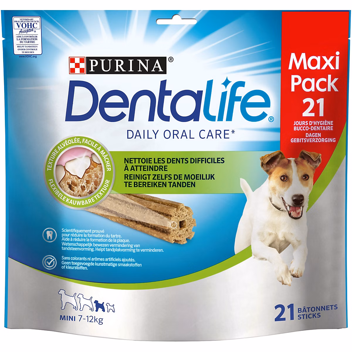 Friandise Dentalife pour chien Mini ( 7à 12kg) 345g – Réf. OILMYPASO7821831150
