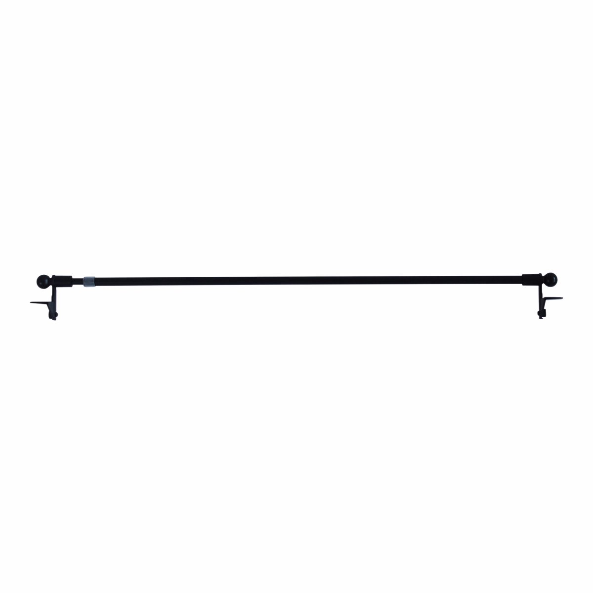 Tringle à rideaux – Kit Barre de vitrage GoodHome extensible ⌀7/9mm Long.30/50cm noir
