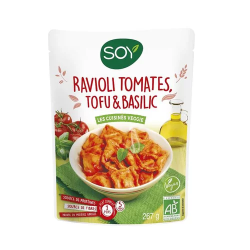 Ravioli tomates tofu et basilic bio 250g