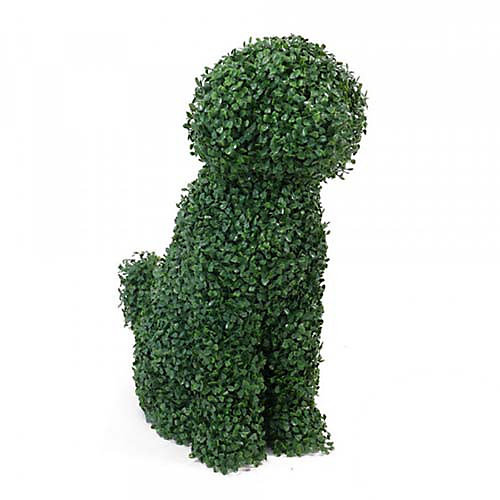 Décoration de jardin – Chien buis artificiel 3D topiaire