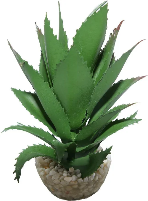 Plante artificielle pour terrarium tropical ou désertique coloris vert LABEO Ananas