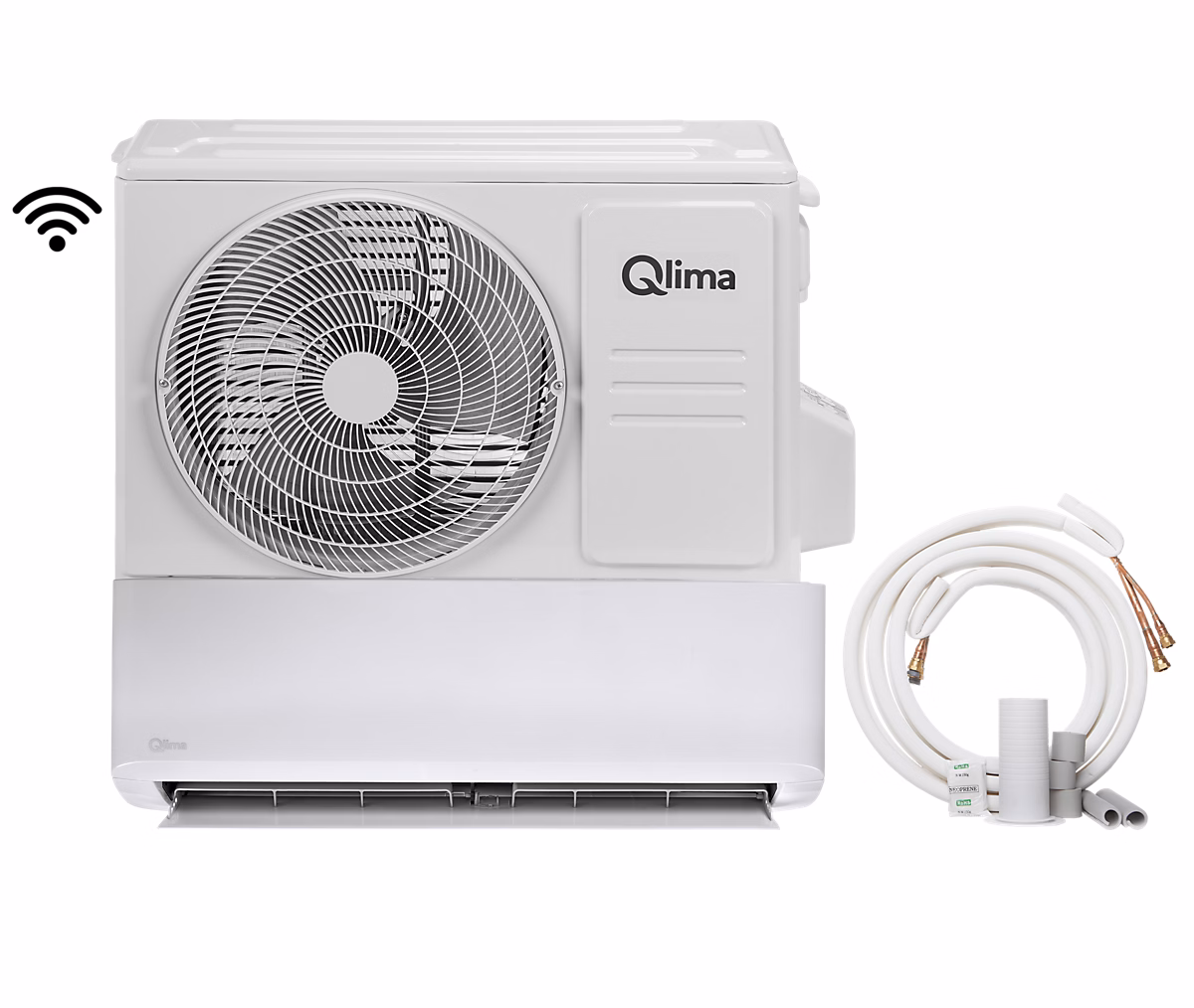Lot pompe à chaleur air/air Qlima SC 6035 – Unité extérieure prêt à poser + Unité intérieure prêt à poser