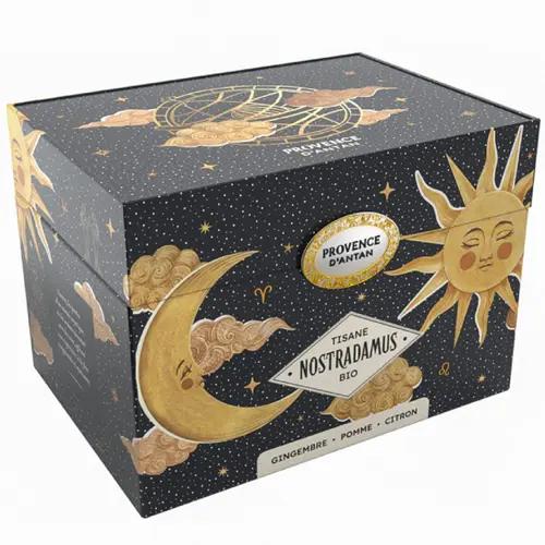 Coffret métal de tisane Nostradamus bio Provence d’antan - 40 g
