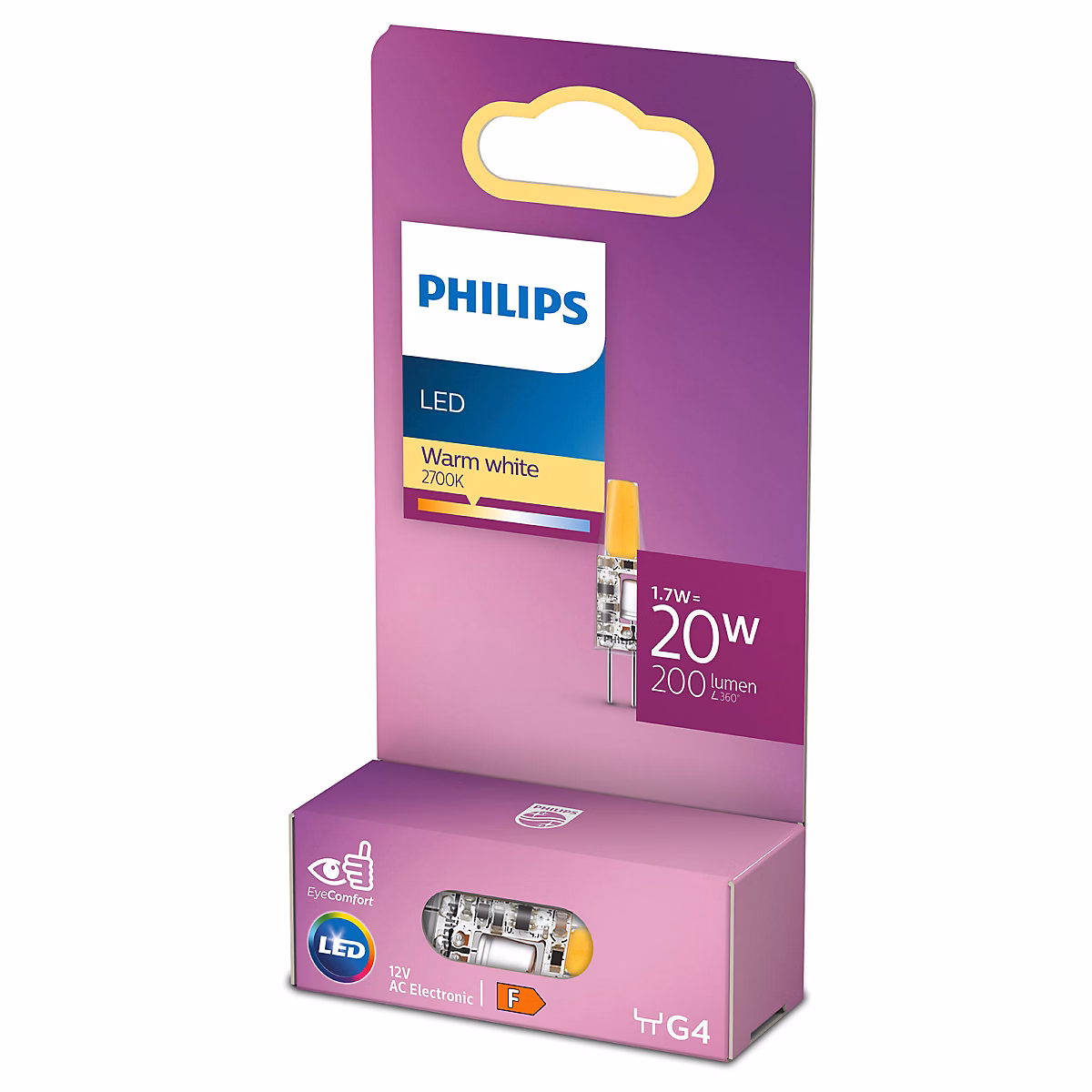 Ampoule LED G4 capsule 200 lm blanc chaud 1 – 7 W Philips