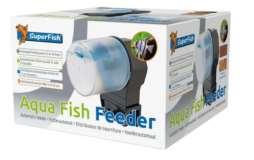 Distributeur de nourriture pour aquarium coloris noir SuperFish Aqua Fish Feeder