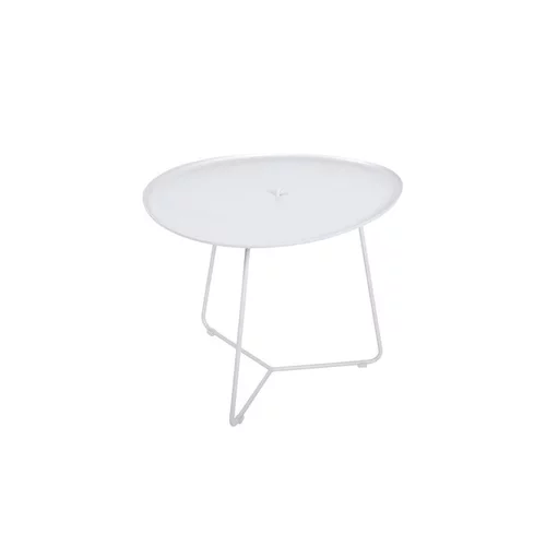 Table basse Cocotte coloris blanc coton en acier Fermob - 55 x 44 x 43 cm