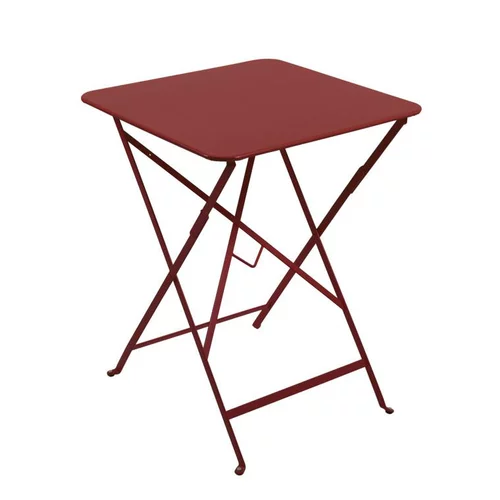 Table pliante Bistro coloris piment en acier Fermob - 57 x 57 x 74 cm