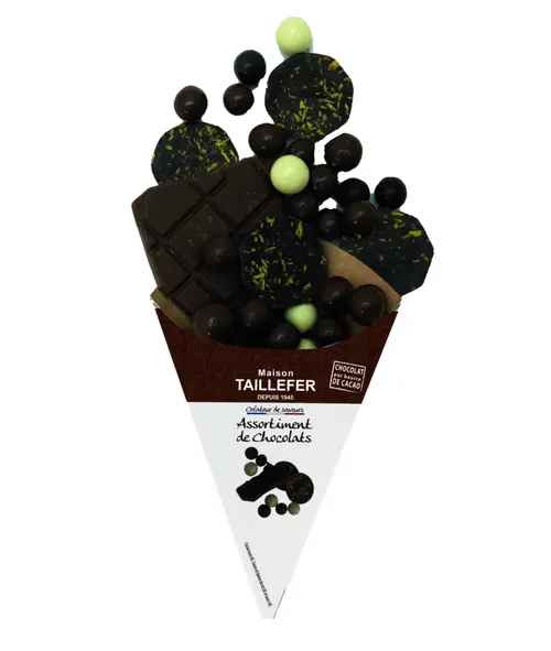 Assortiment de chocolats Maison Taillefer - dans un cornet de 130 g