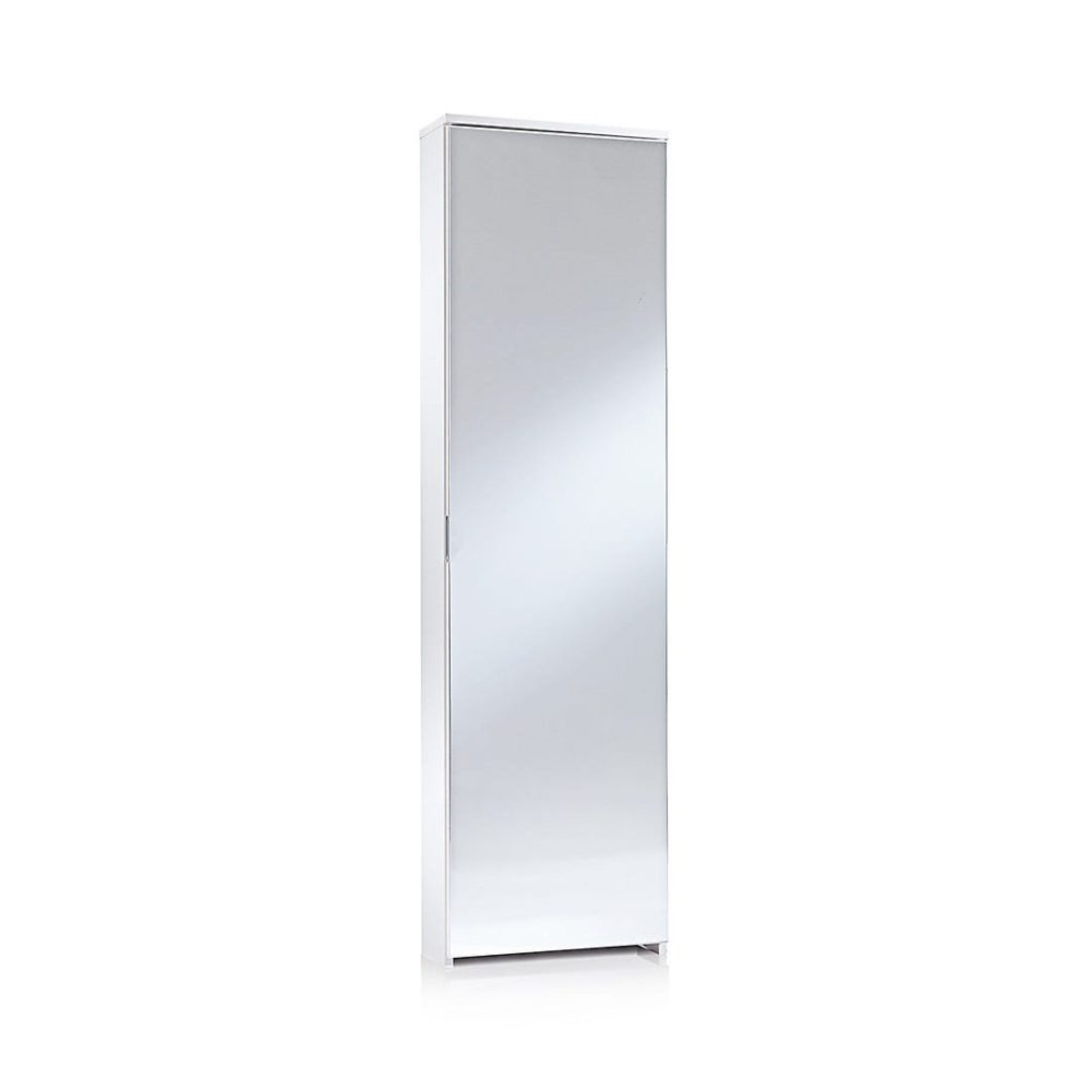 Colonne Blanche Porte – Chaussures Avec Porte Miroir