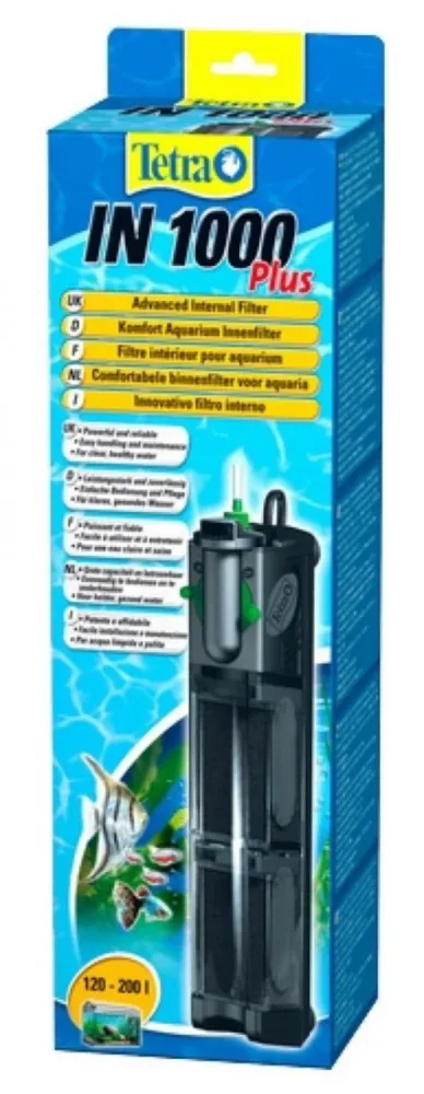 Filtre interne aquarium pour 200L, efficacité supérieure - TETRA IN 1000 Plus