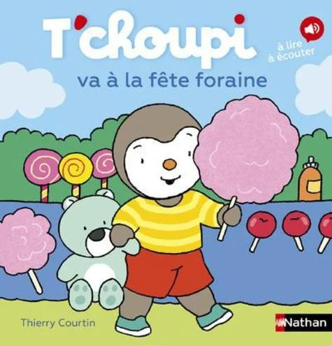 Livre "T'choupi va à la fête foraine" aux Éditions Nathan