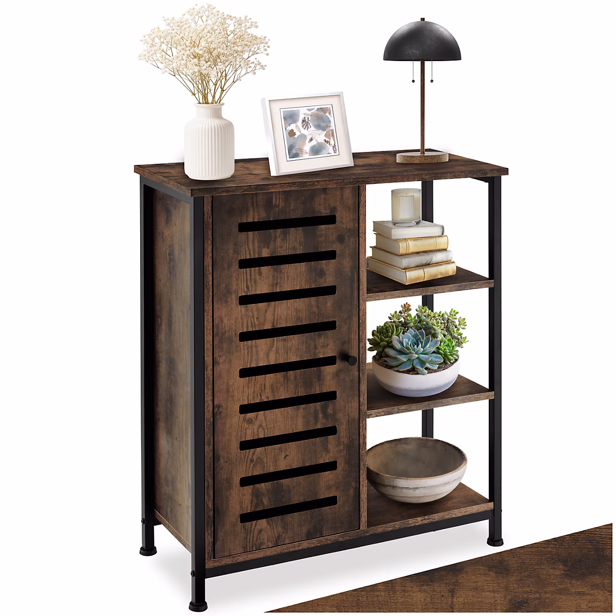 Buffet style industriel avec pieds réglables en hauteur 70 × 32 × 82 cm