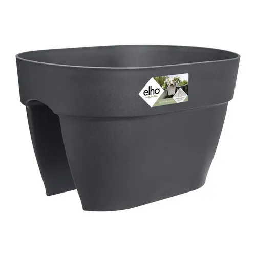 Jardinière flower bridge en plastique recyclé Elho Viba Campana - 22 x 26 x 39 cm Anthracite