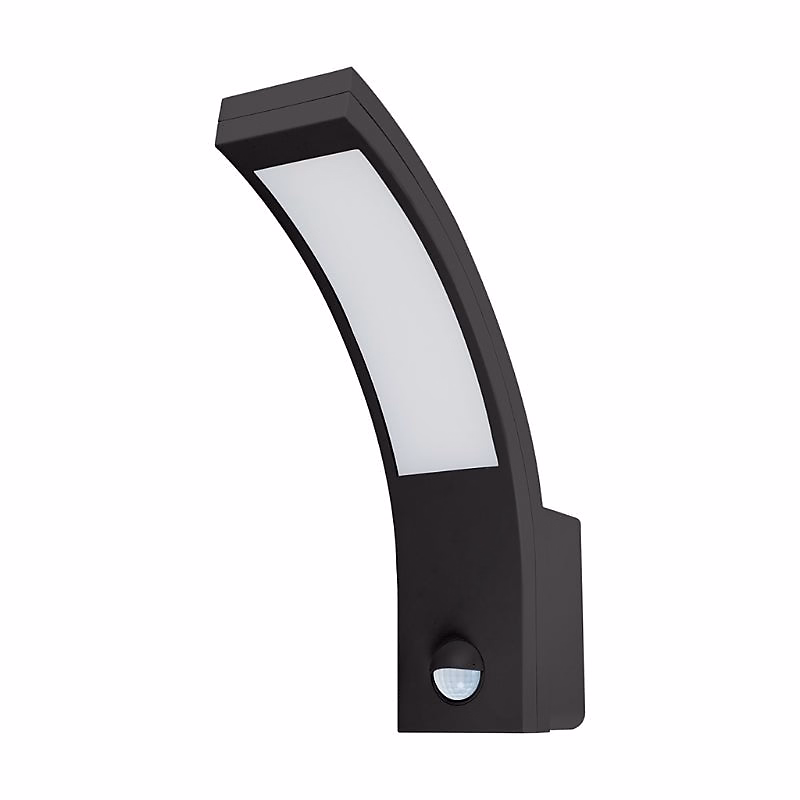 Applique Murale LED Extérieur 10W Noir avec Détecteur de Mouvement | Blanc Neutre 4000K – 5500K – SILAMP