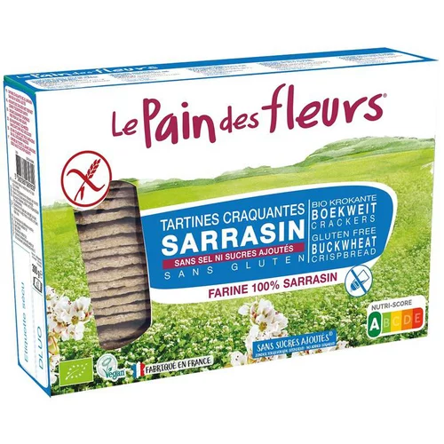 Tartine apéritif sarrasin sans sel en boîte de 150 g