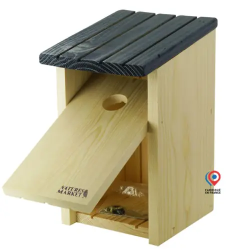 Nichoir pour oiseaux en bois épicéa Chez Jojo - Ø 34 mm