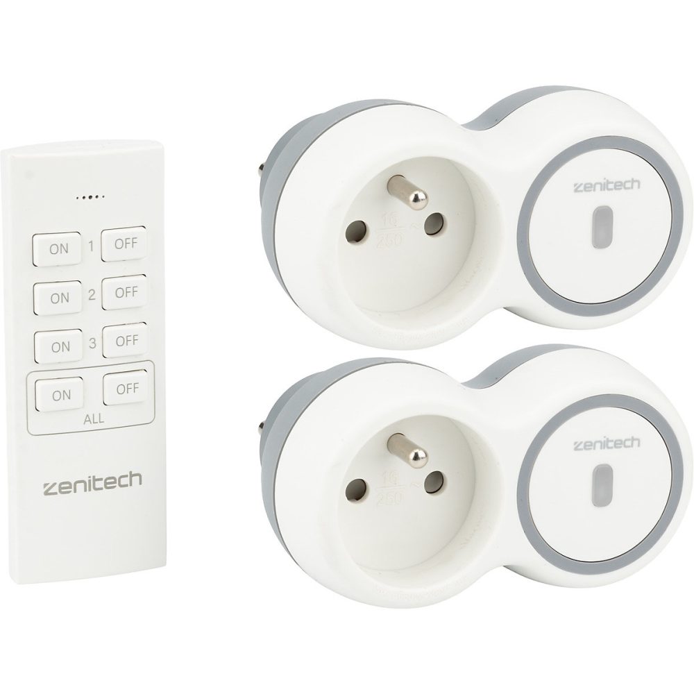 2 prises + télécommande Bolea Zenitech – Réf. TTMUUPFEF8200363281