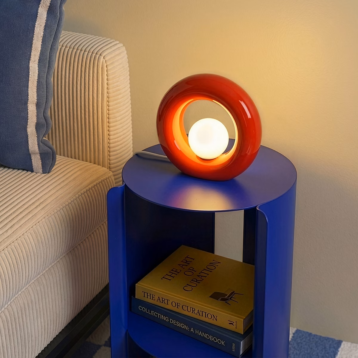 Lampe à poser en verre et céramique rouge H.20 cm G9 3 W Jumell Pupo – Réf. FZQXFEMDE0546435727